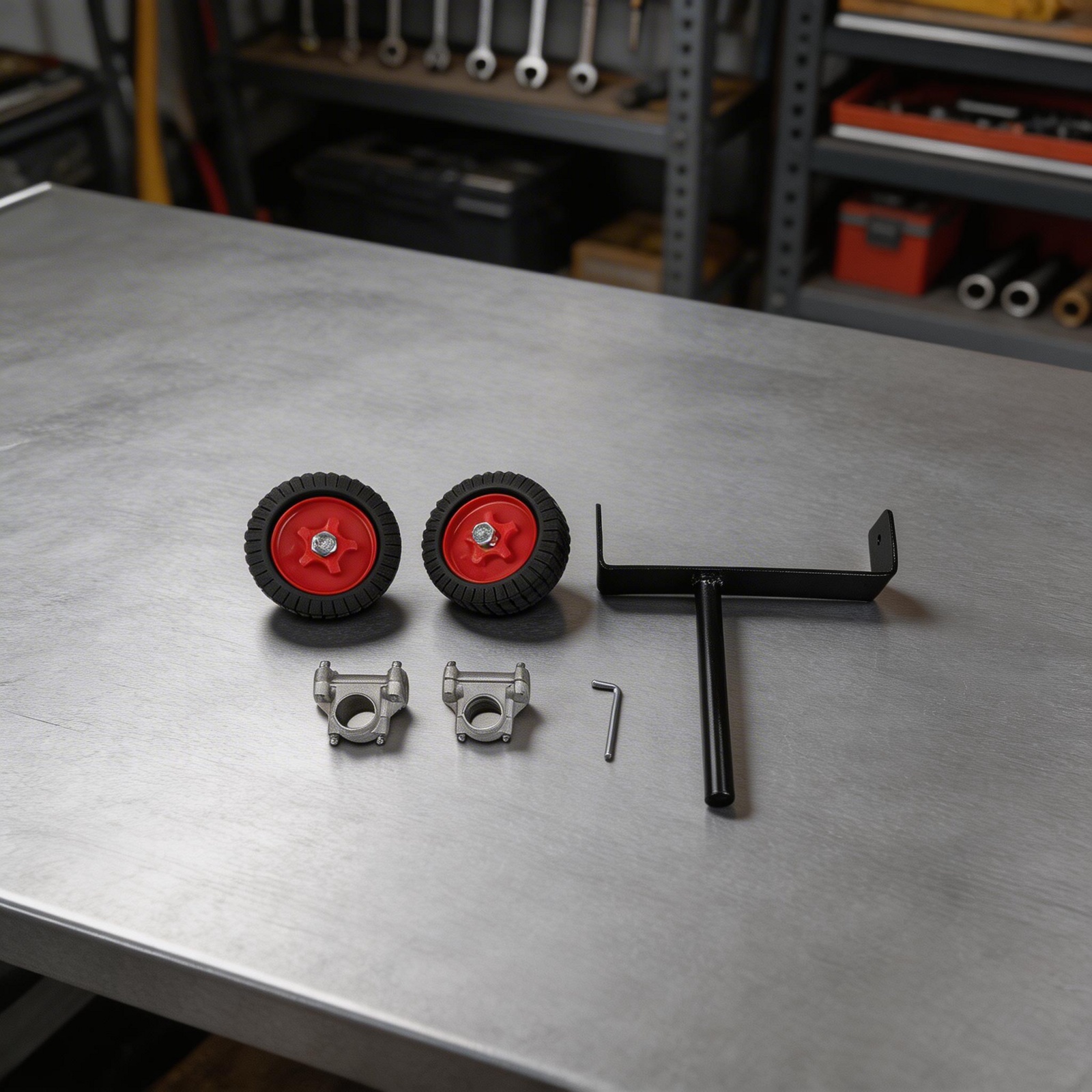 Heavy Equipment Yard - Heavy Duty Trimmer Wheel Attachment Compatible