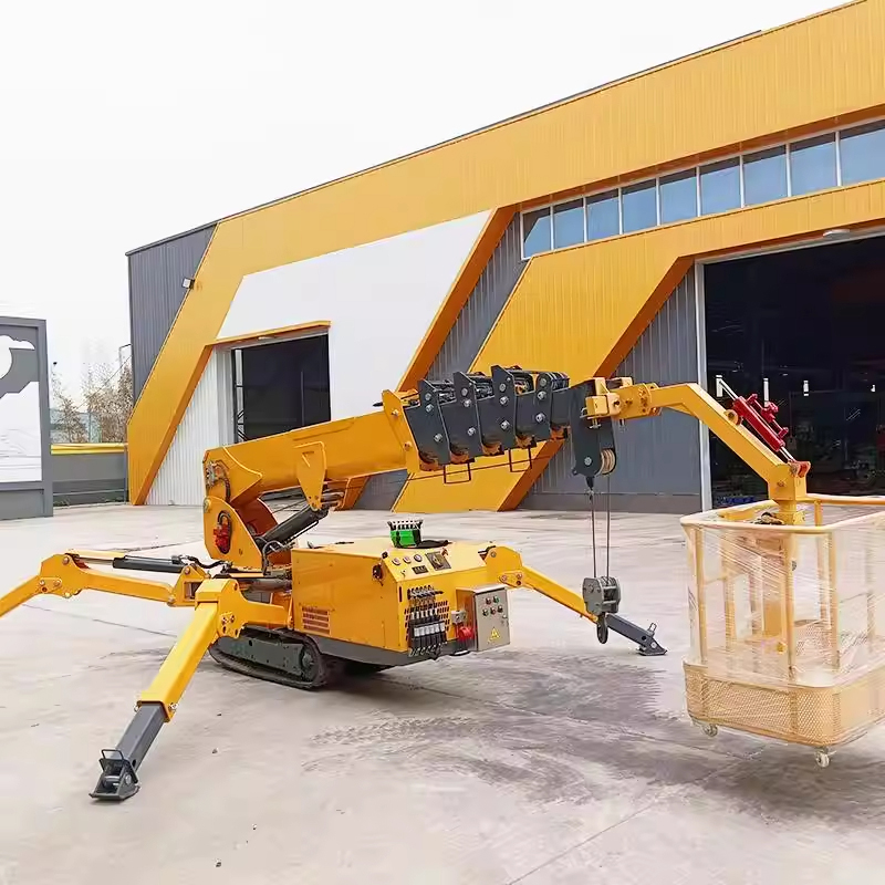 Compact Crawler Boom Lift - Crawler Spider Crane Compact Hydraulic Remote-Controlled