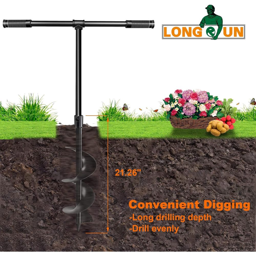Hand-Crank Spiral Auger for Pl - огляд і ціна Post Hole Digger
