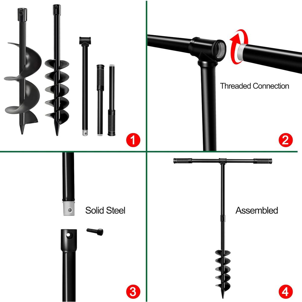 Hand-Crank Spiral Auger for Pl - огляд і ціна Post Hole Digger