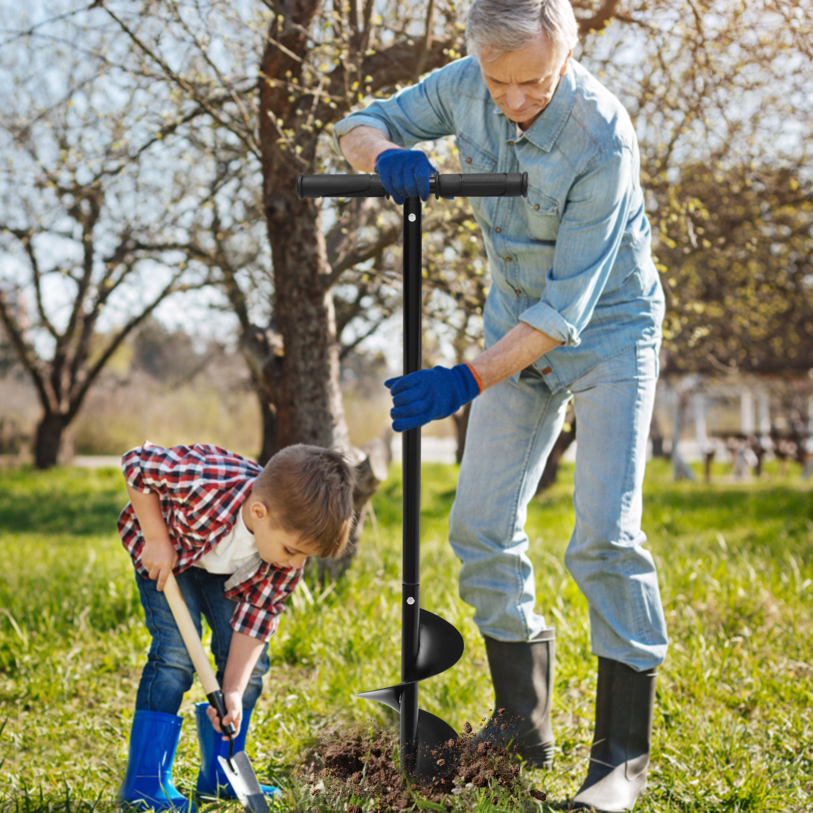 Manual Hand Earth Auger Fence  - огляд і ціна Post Hole Digger