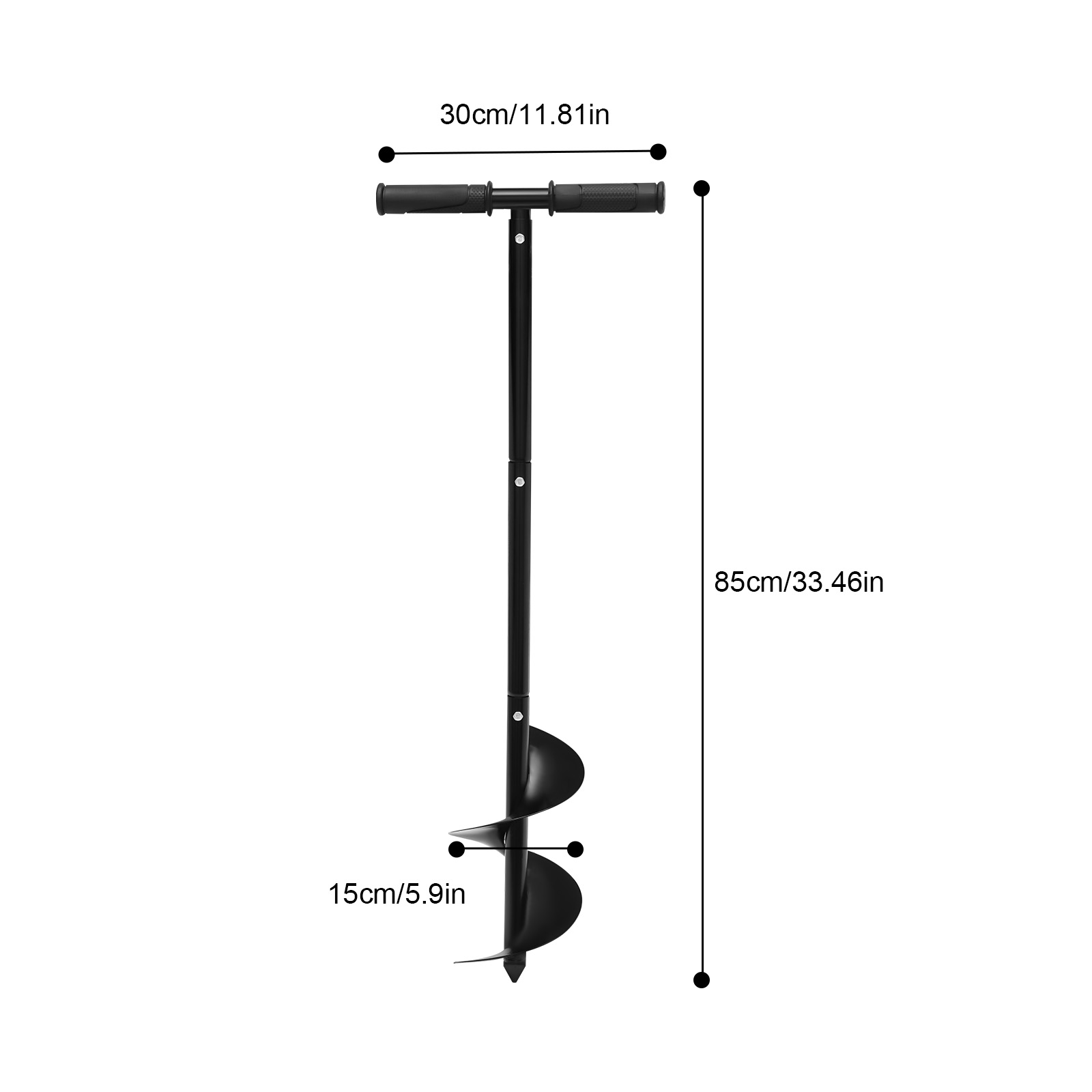 Manual Hand Earth Auger Fence  - огляд і ціна Post Hole Digger