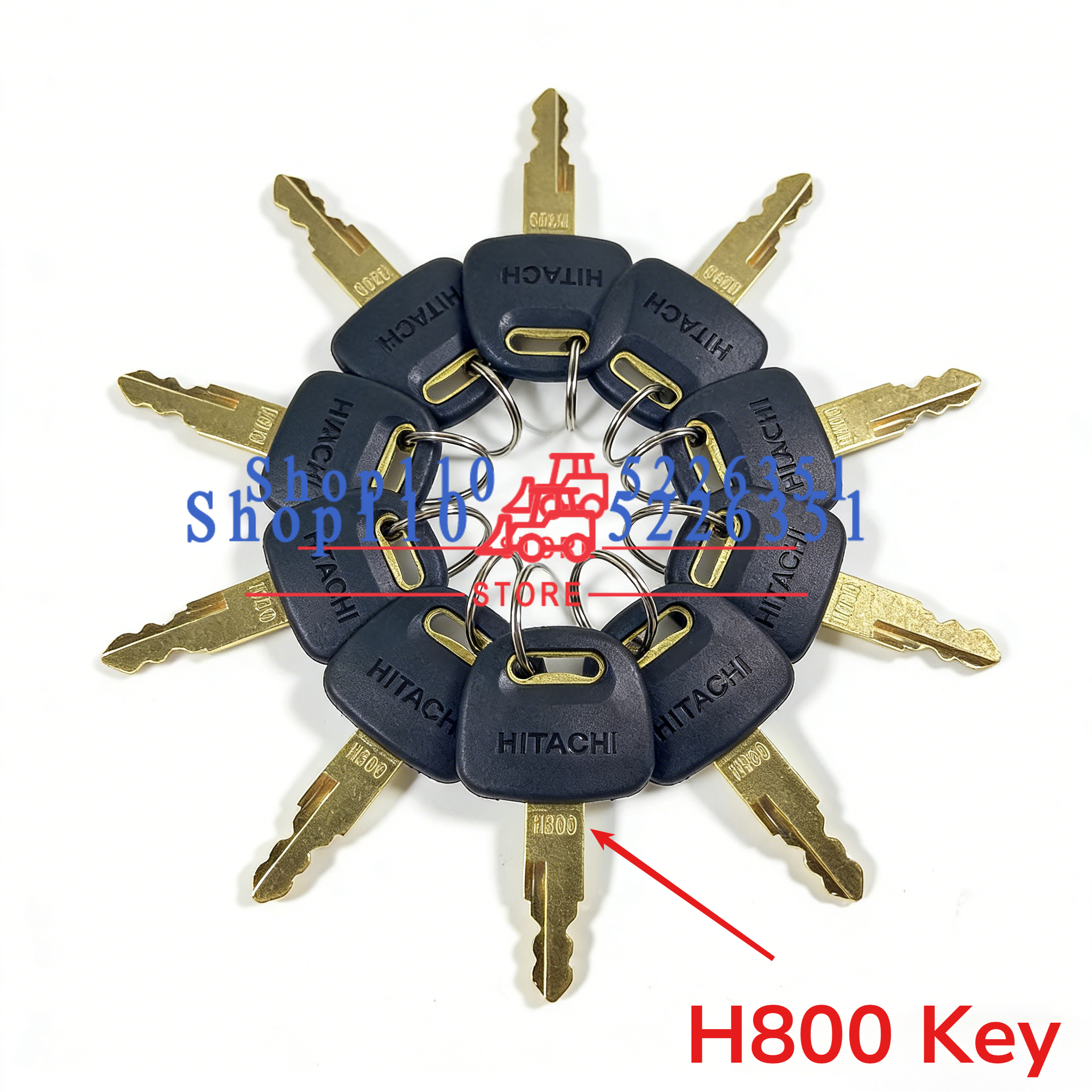 10/5PCS New Type H800 Keys for - огляд і ціна Heavy Equipment Hitachi