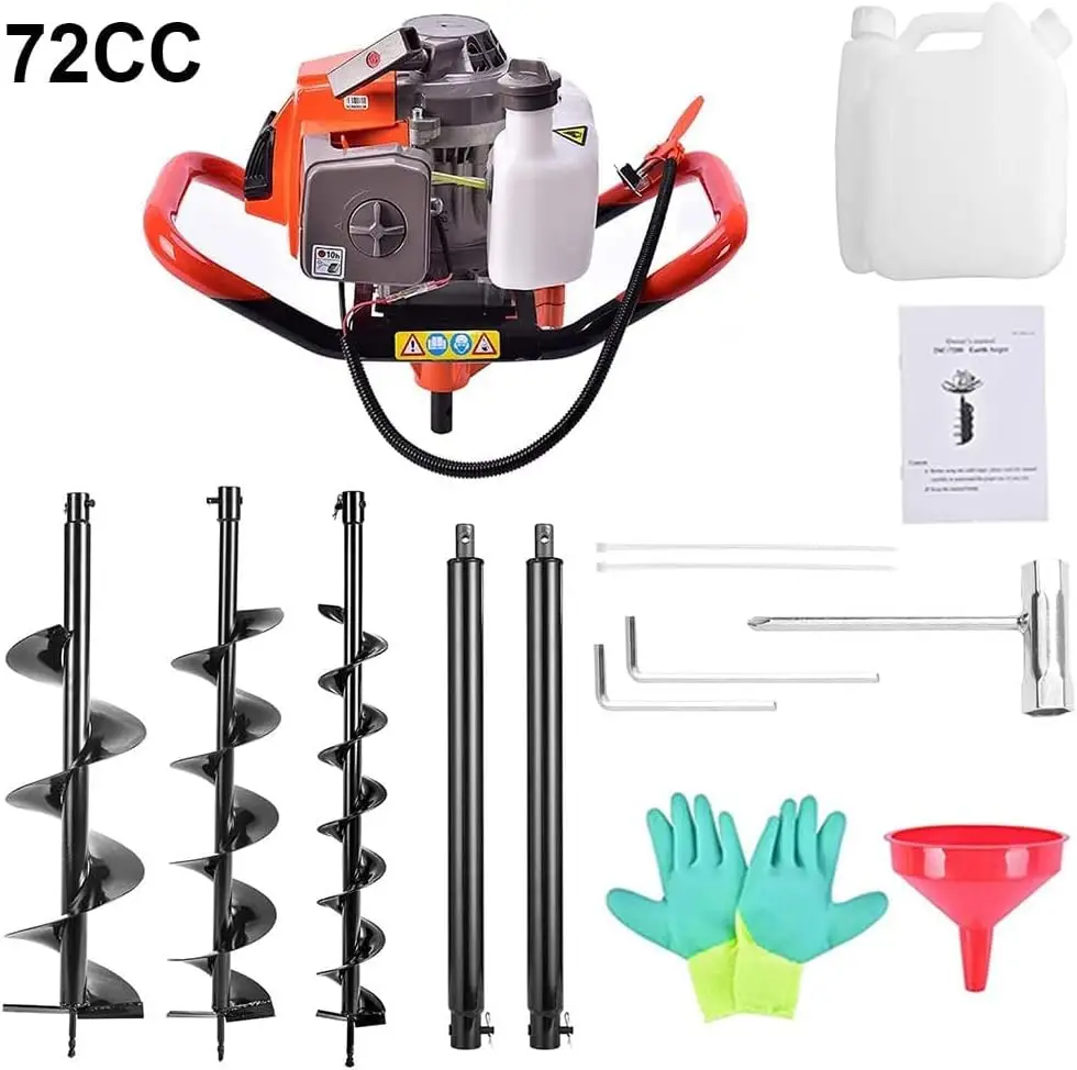 -72cc Post Hole Digger 2-Strok - огляд і ціна Post Hole Digger