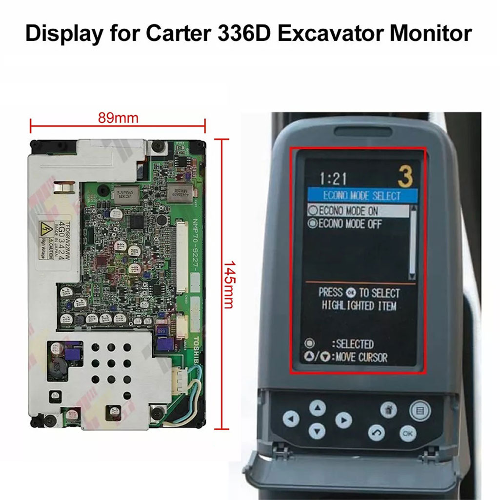 Display For Carter E320 323 33 - огляд і ціна Heavy Equipment Hitachi