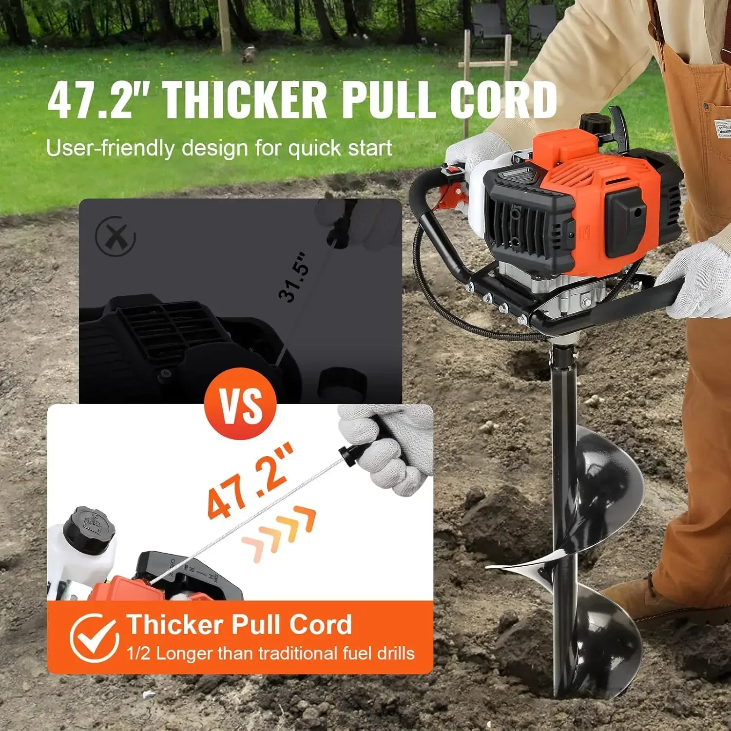 BestsellerPost Hole Digger, 52 - огляд і ціна Post Hole Digger