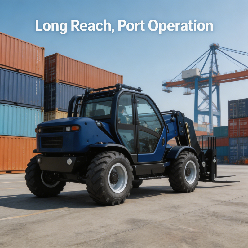 Heavy Duty 7M Reach Telehandle - огляд і ціна Heavy Equipment Forklift