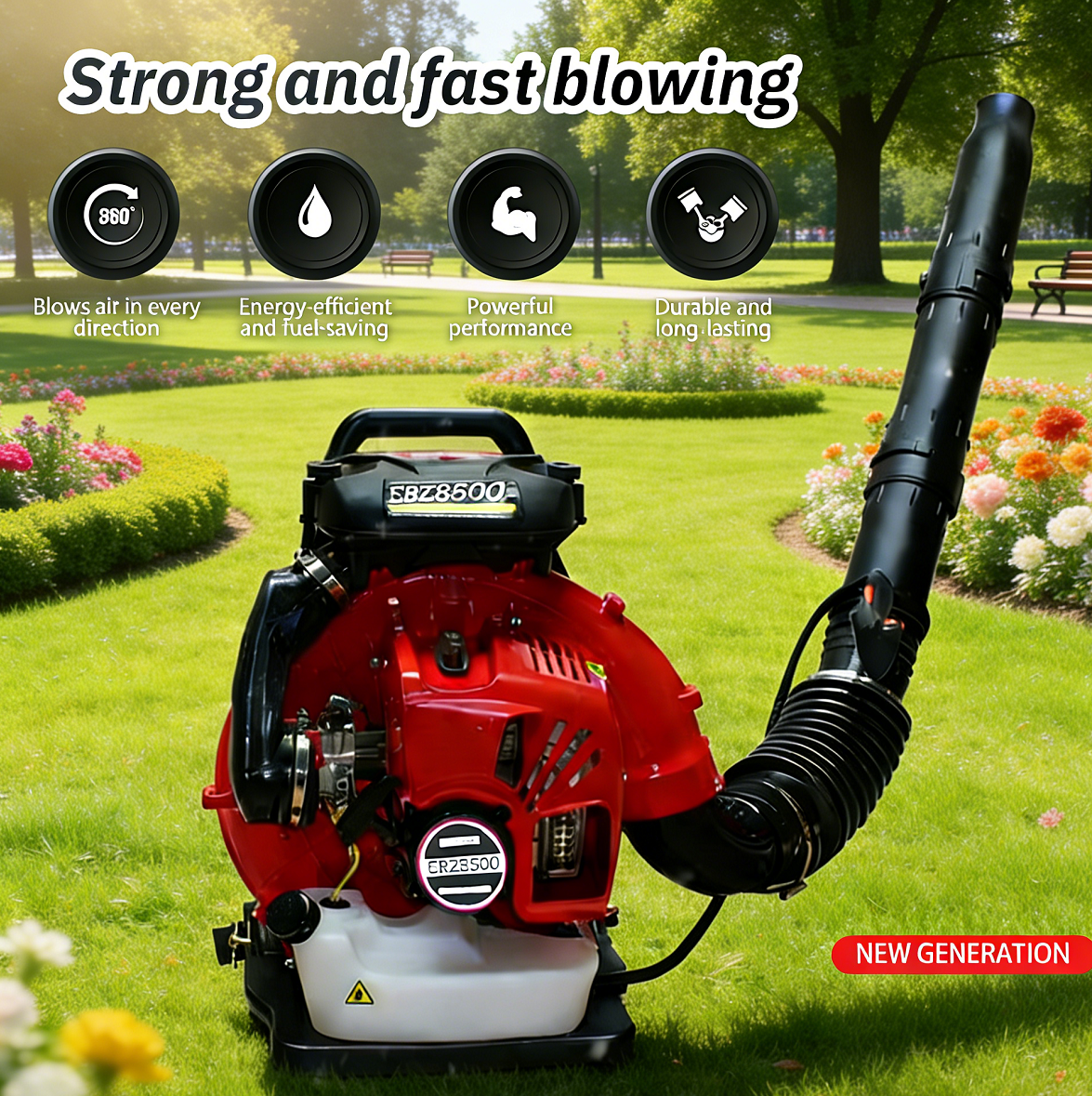 Heavy Duty Petrol Leaf Blower  - огляд і ціна Heavy Equipment Yard