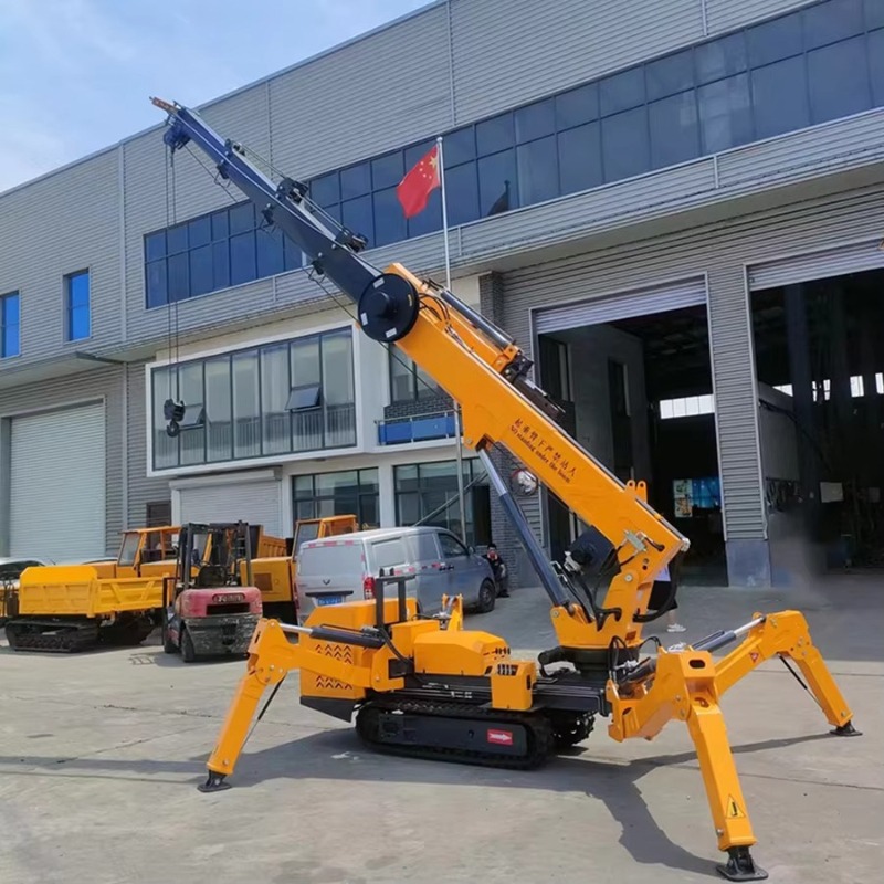 Compact Mini Spider Crane 1.5T - огляд і ціна Compact Crawler Boom Lift