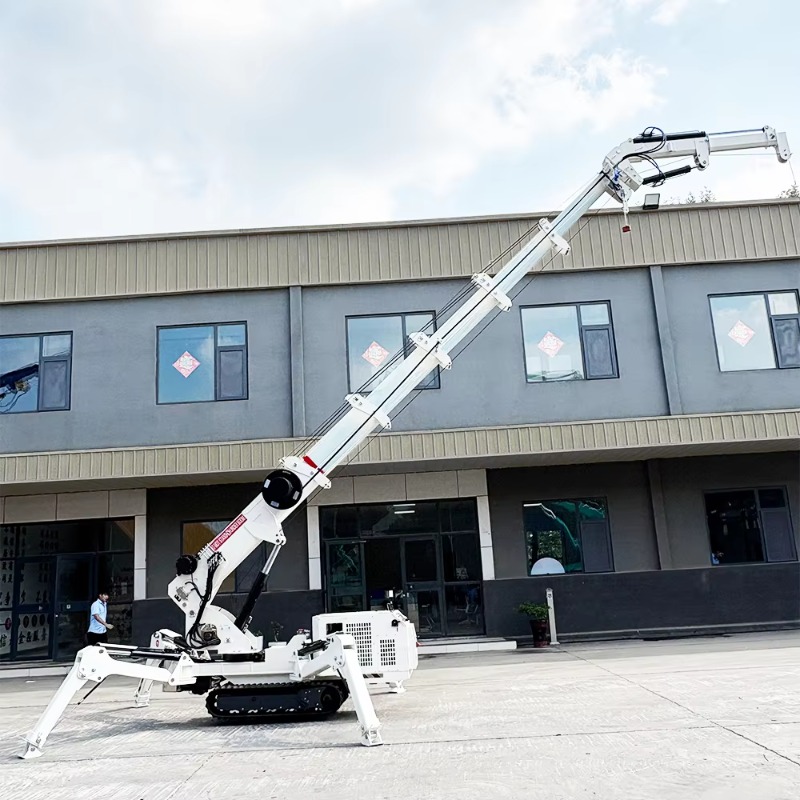 Compact Mini Spider Crane 1.5T - огляд і ціна Compact Crawler Boom Lift
