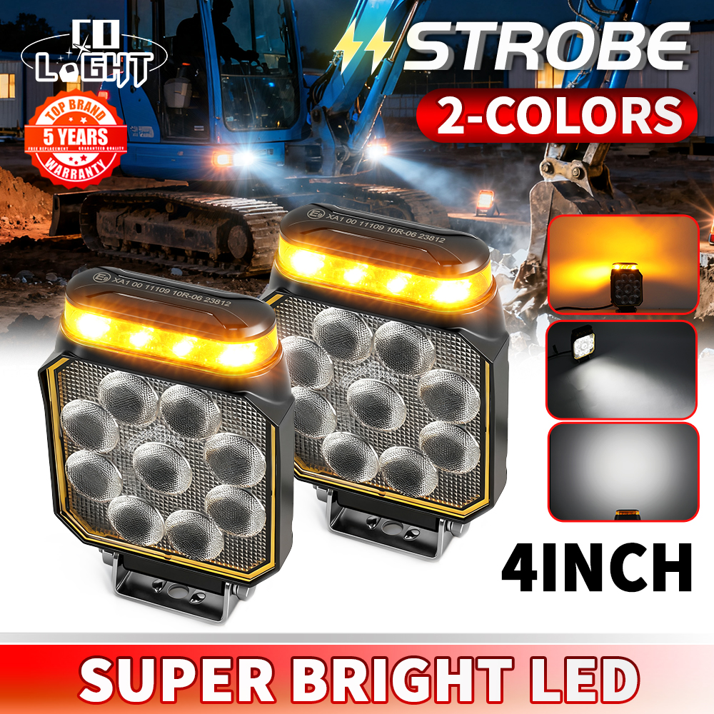 CO LIGHT Strobe 4inch LED Work - огляд і ціна Heavy Equipment Work