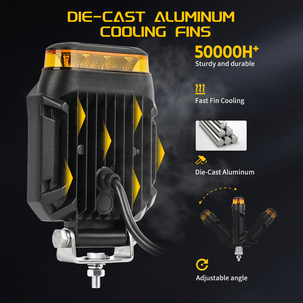CO LIGHT Strobe 4inch LED Work - огляд і ціна Heavy Equipment Work
