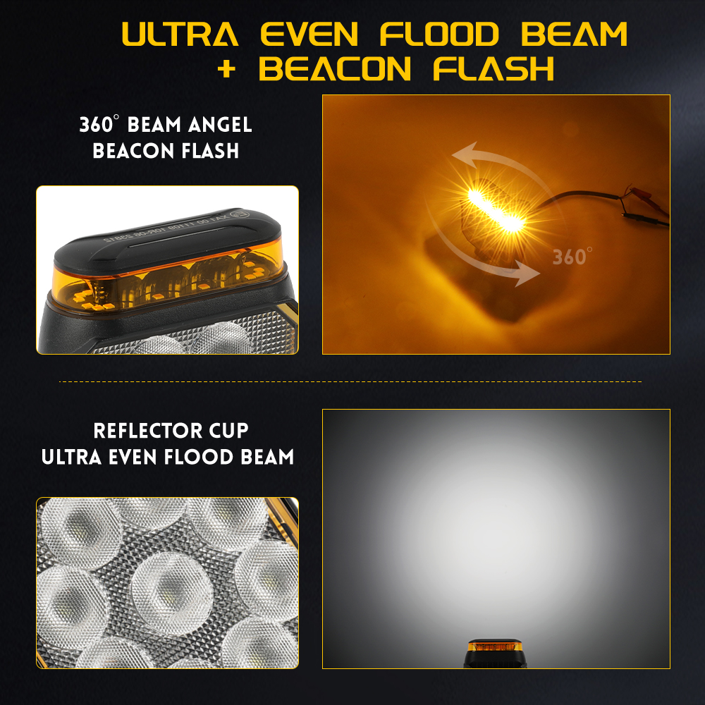 CO LIGHT Strobe 4inch LED Work - огляд і ціна Heavy Equipment Work