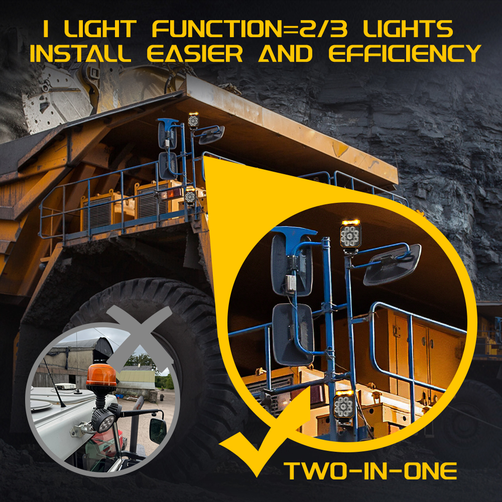 CO LIGHT Strobe 4inch LED Work - огляд і ціна Heavy Equipment Work