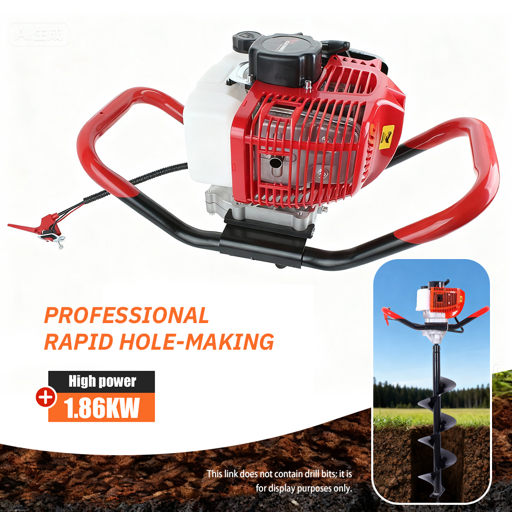 1.86KW Gas Powered Earth Auger - огляд і ціна Post Hole Digger