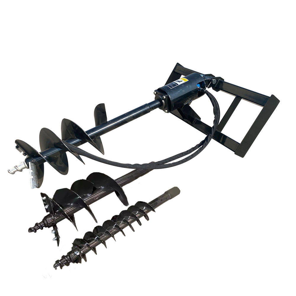 Hydraulic Skid Steer Attachmen - огляд і ціна Post Hole Digger