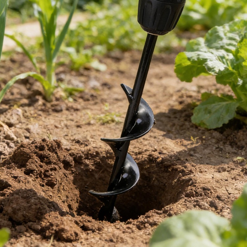 Garden Auger Spiral Drill Bit  - огляд і ціна Post Hole Digger
