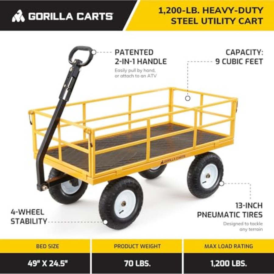 Heavy Duty Utility Cart All Te - огляд і ціна Heavy Equipment Yard