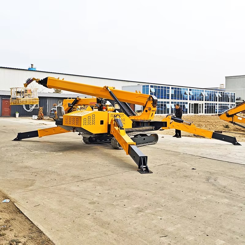 8Ton Heavy Lifting Spider Cran - огляд і ціна Compact Crawler Boom Lift